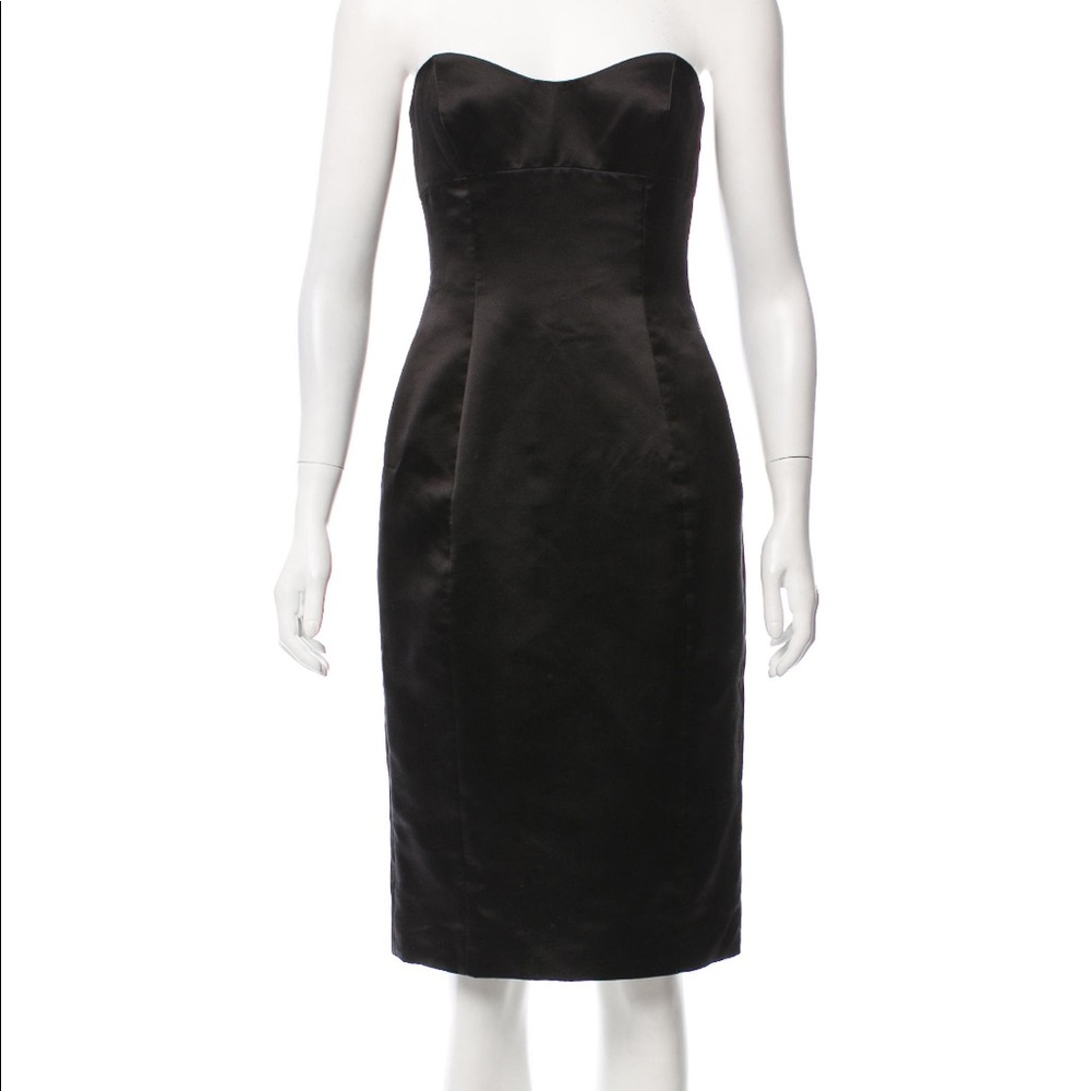 Black Escada satin mini dress